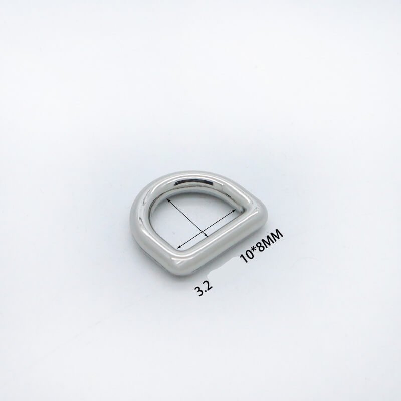 Rounded D-Ring - Babylon Leather - Babylon LeatherBabylon LeatherJY20-Silver-3.2mm-10*8mm