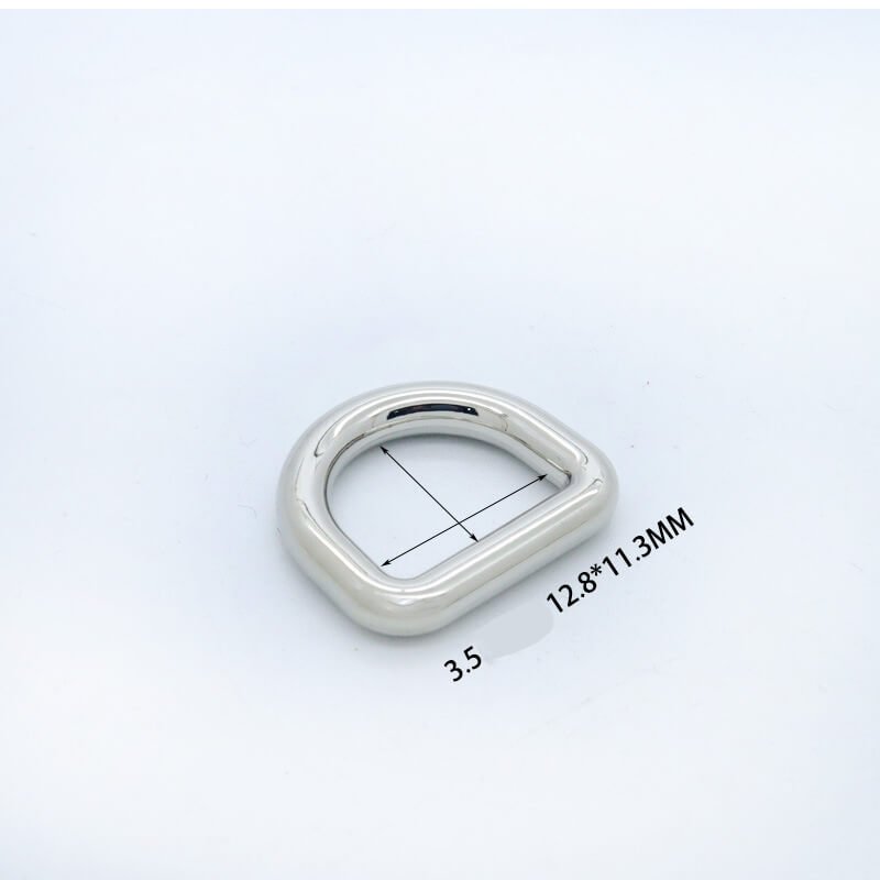 Rounded D-Ring - Babylon Leather - Babylon LeatherBabylon LeatherJY20-Silver-3.5mm-12*11mm