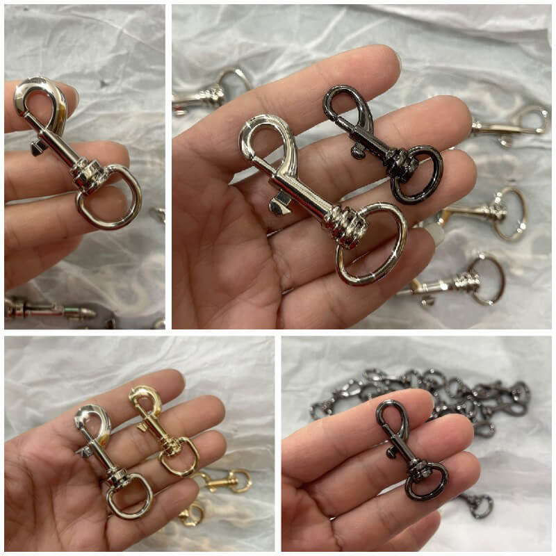 Rounded Swivel Snap Hook - Babylon Leather - Babylon LeatherBabylon LeatherJY13-Gold-11.5mm