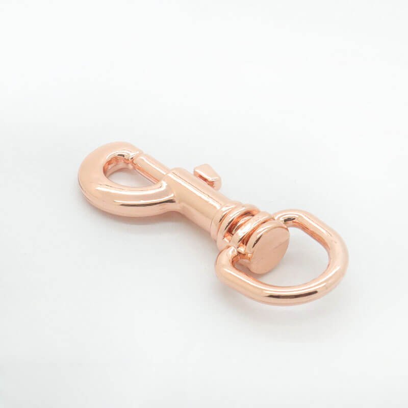 Rounded Swivel Snap Hook - Babylon Leather - Babylon LeatherBabylon LeatherJY13-Rose Gold-11.5mm