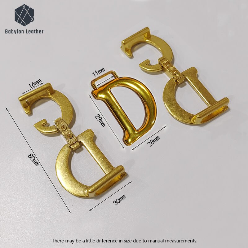 Saddle Bag Hardware Set Gilded - Babylon leather - Babylon LeatherBabylon LeatherHS01 - Small