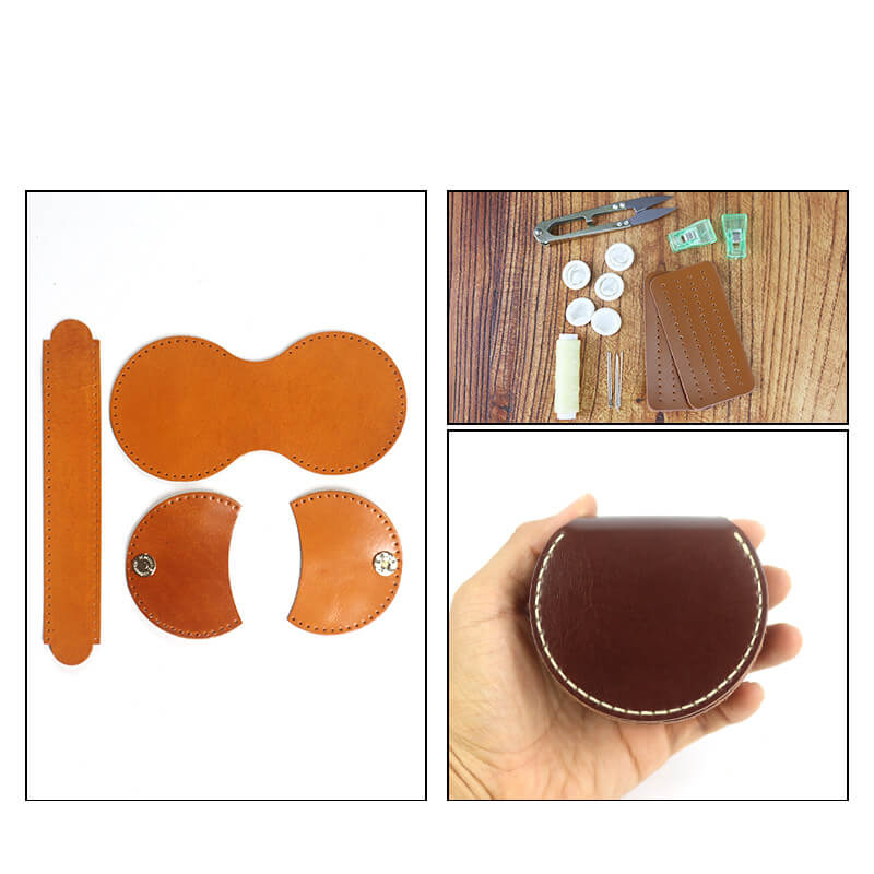 Saddle Coin Purse Veg Tanned Leather DIY Kit – Babylon Leather - Babylon LeatherBabylon LeatherCY21-Coffee