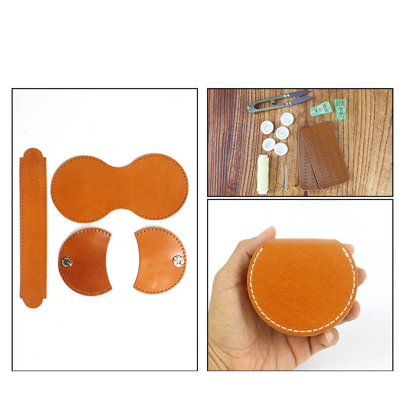 Saddle Coin Purse Veg Tanned Leather DIY Kit – Babylon Leather - Babylon LeatherBabylon LeatherCY21-Yellow