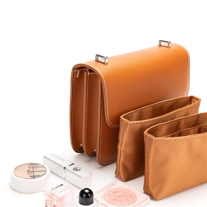 Satin Bag Insert Organizer for Constance-Style Bags - Babylon LeatherBabylon LeatherJS03-Light Pink-14cm-Open Top