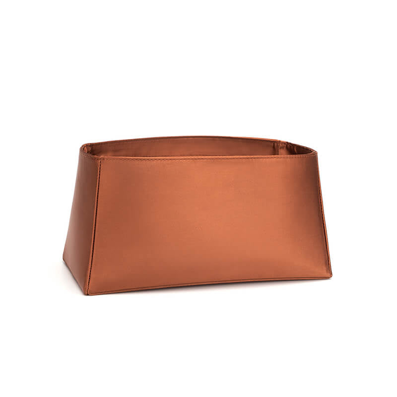 Satin Bag Insert Organizer for Lady Bag-Style Handbags - Babylon LeatherBabylon LeatherJS01-Dark Brown-12cm-Open Top