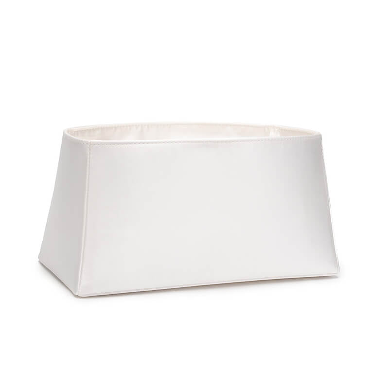 Satin Bag Insert Organizer for Lady Bag-Style Handbags - Babylon LeatherBabylon LeatherJS01-White-12cm-Open Top