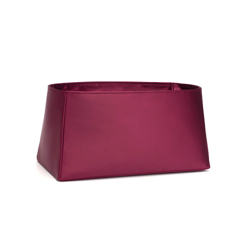 Satin Bag Insert Organizer for Lady Bag-Style Handbags - Babylon LeatherBabylon LeatherJS01-Wine Red-12cm-Open Top