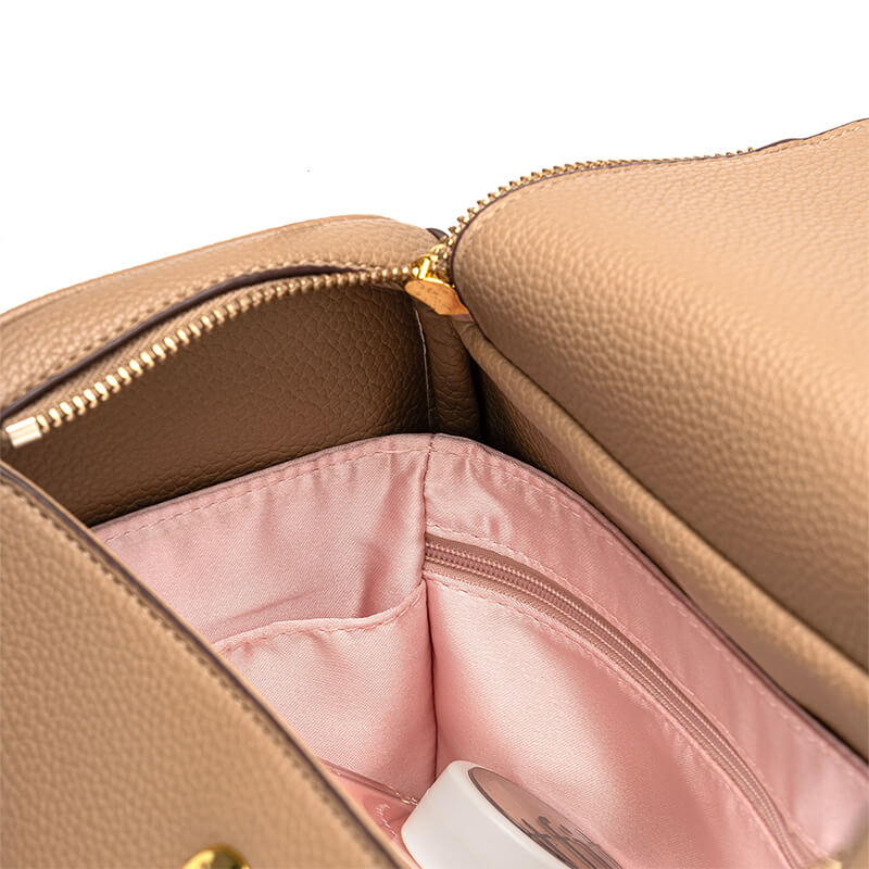Satin Bag Insert Organizer for Lindy-Style Bags - Babylon LeatherBabylon LeatherJS05-Light Pink-19cm-Open Top