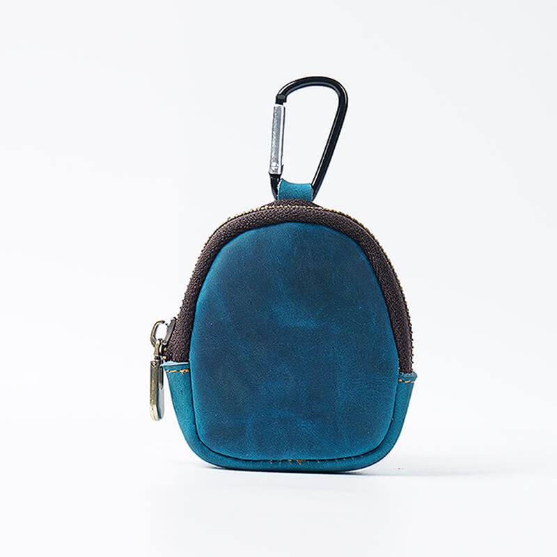 Shell-Shape Zip Coin Purse – Babylon Leather - Babylon LeatherBabylon LeatherAN67-Blue