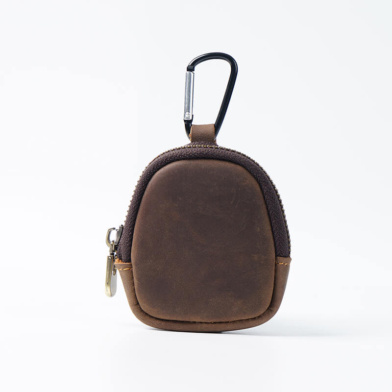 Shell-Shape Zip Coin Purse – Babylon Leather - Babylon LeatherBabylon LeatherAN67-Coffee