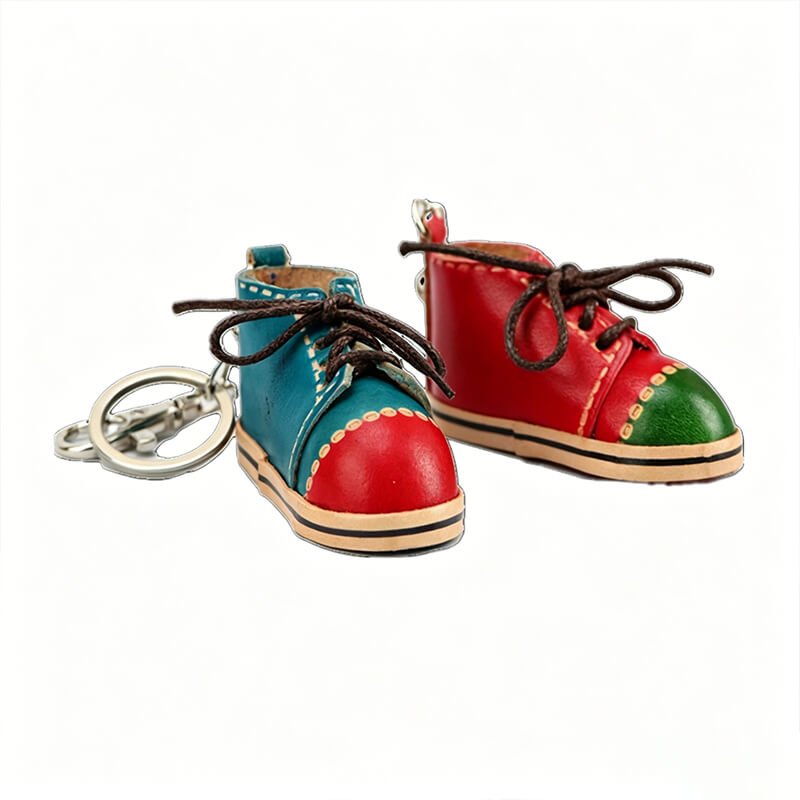 Shoe Leather Bag Charm – Babylon Leather - Babylon LeatherBabylon LeatherLLZ99-Red