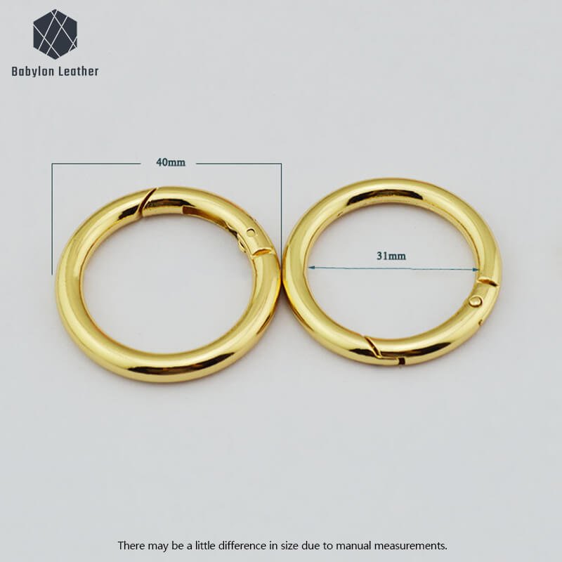 Shoulder Strap Adjuster Spring Gate O Ring（2 PACK） - Babylon LeatherBabylon LeatherSGOR-005