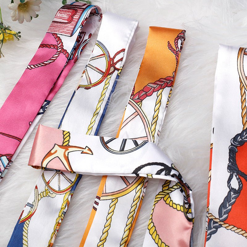 Skinny Scarf Ribbon for Bag Handles and Hair - Babylon Leather - Babylon LeatherBabylon LeatherPP28-S01