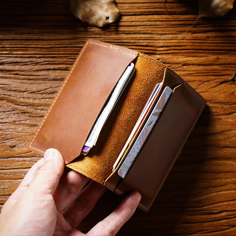 Slim Card Case Bank Card Holder – Babylon Leather - Babylon LeatherBabylon LeatherAN60-Brown