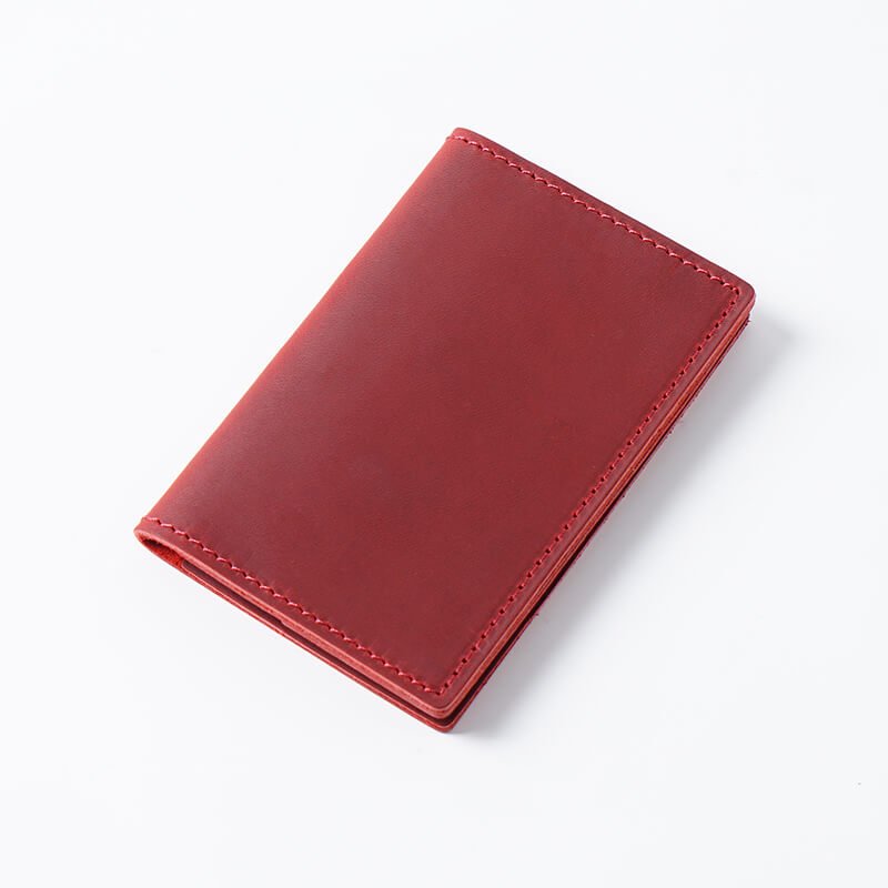 Slim Card Case Bank Card Holder – Babylon Leather - Babylon LeatherBabylon LeatherAN60-Wine Red