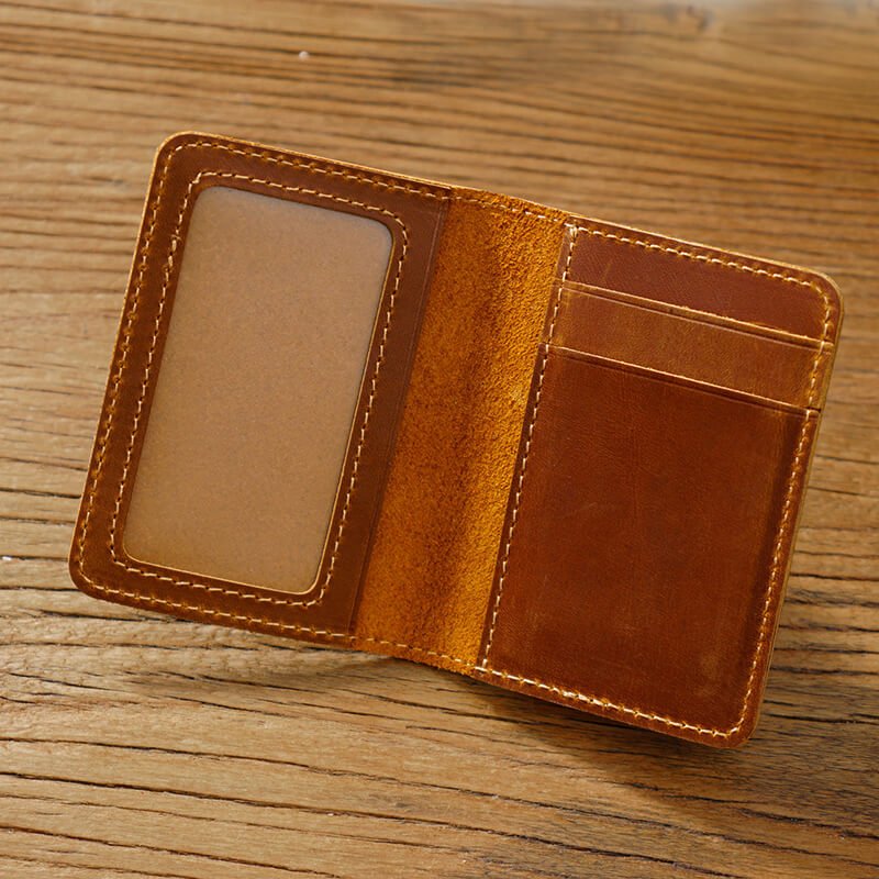 Slim Card Holder License Wallet – Babylon Leather - Babylon LeatherBabylon LeatherAN56-Brown
