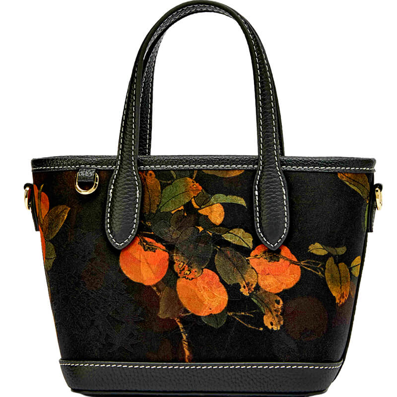 Soft Silk Leather Top - Handle Handbag – Babylon Leather - Babylon LeatherBabylon LeatherTX001 - Black - 1