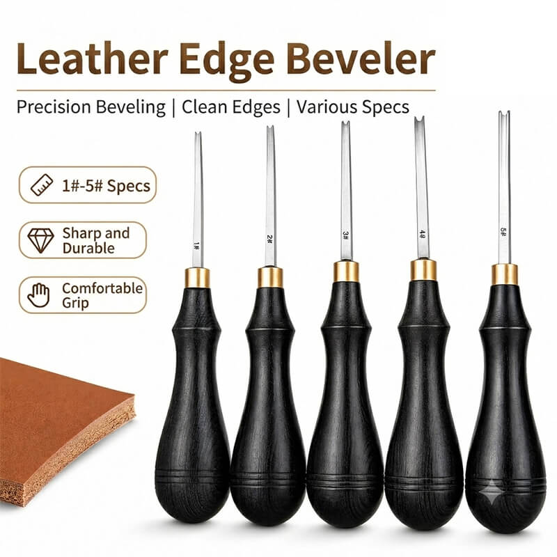 Solid Wood Handle Leather Edge Beveler High Carbon Steel – Babylon Leather - Babylon LeatherBabylon LeatherXH42-10.6mm