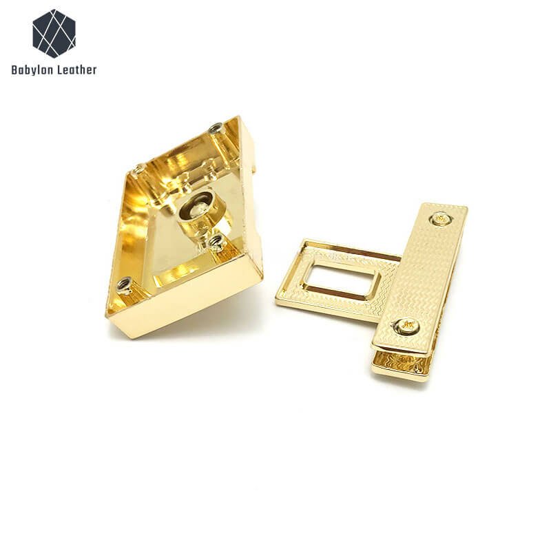Square Decoration Closure Clasp Twist Lock - Babylon LeatherBabylon LeatherTL-169-1 PACK