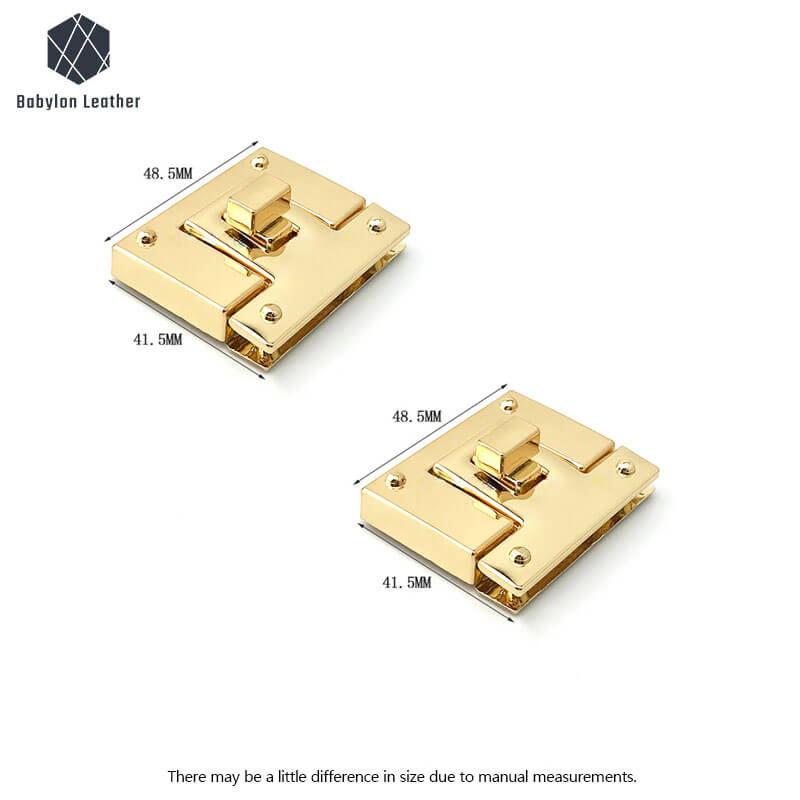 Square Decoration Closure Clasp Twist Lock - Babylon LeatherBabylon LeatherTL-169-2 PACK