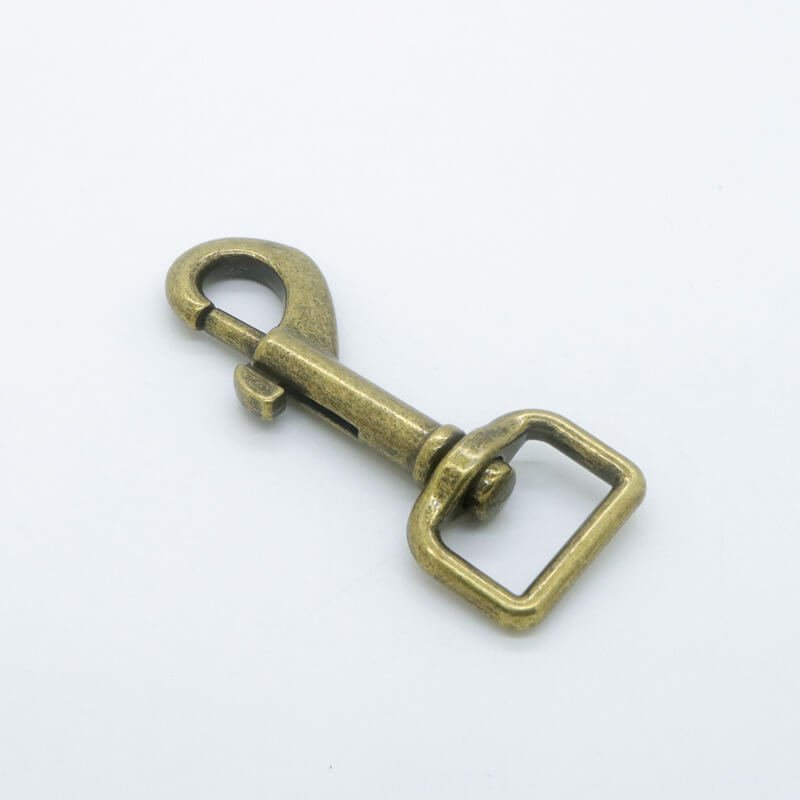 Square Eye Swivel Snap Hook - Babylon Leather - Babylon LeatherBabylon LeatherJY05-Antique Brass-20mm