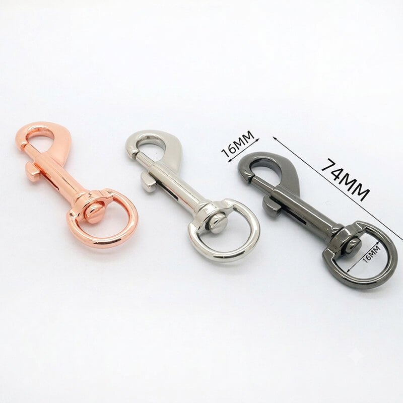 Square Eye Swivel Snap Hook - Babylon Leather - Babylon LeatherBabylon LeatherJY05-Gold-13.2mm
