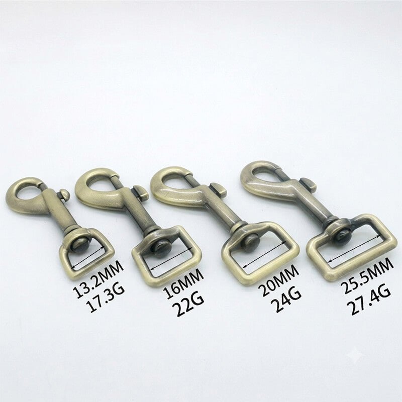 Square Eye Swivel Snap Hook - Babylon Leather - Babylon LeatherBabylon LeatherJY05-Gold-13.2mm