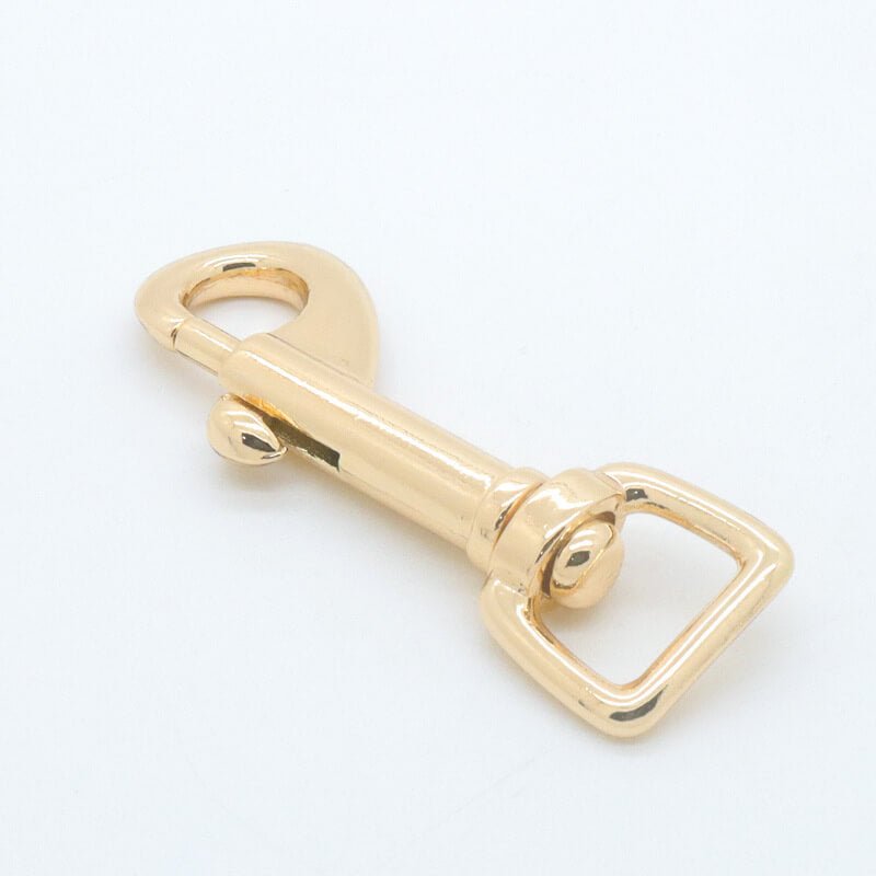Square Eye Swivel Snap Hook - Babylon Leather - Babylon LeatherBabylon LeatherJY05-Gold-13.2mm
