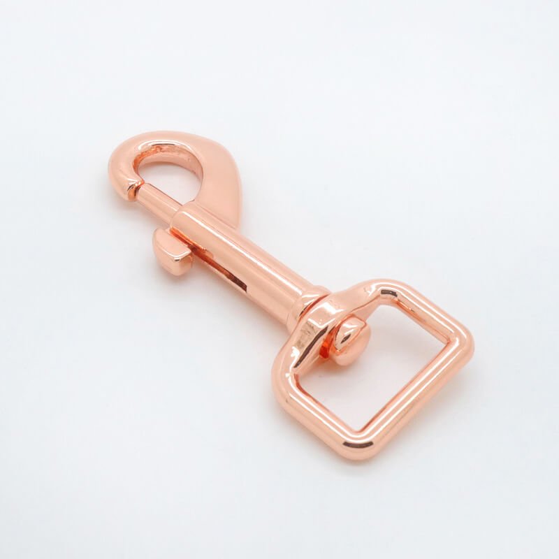 Square Eye Swivel Snap Hook - Babylon Leather - Babylon LeatherBabylon LeatherJY05-Rose Gold-20mm