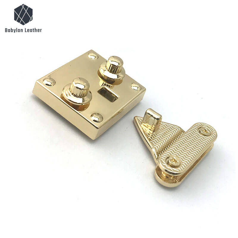 Square Fashion Creative Bag Press Thumb Lock - Babylon LeatherBabylon LeatherSPTL - 060 - 1 PACK