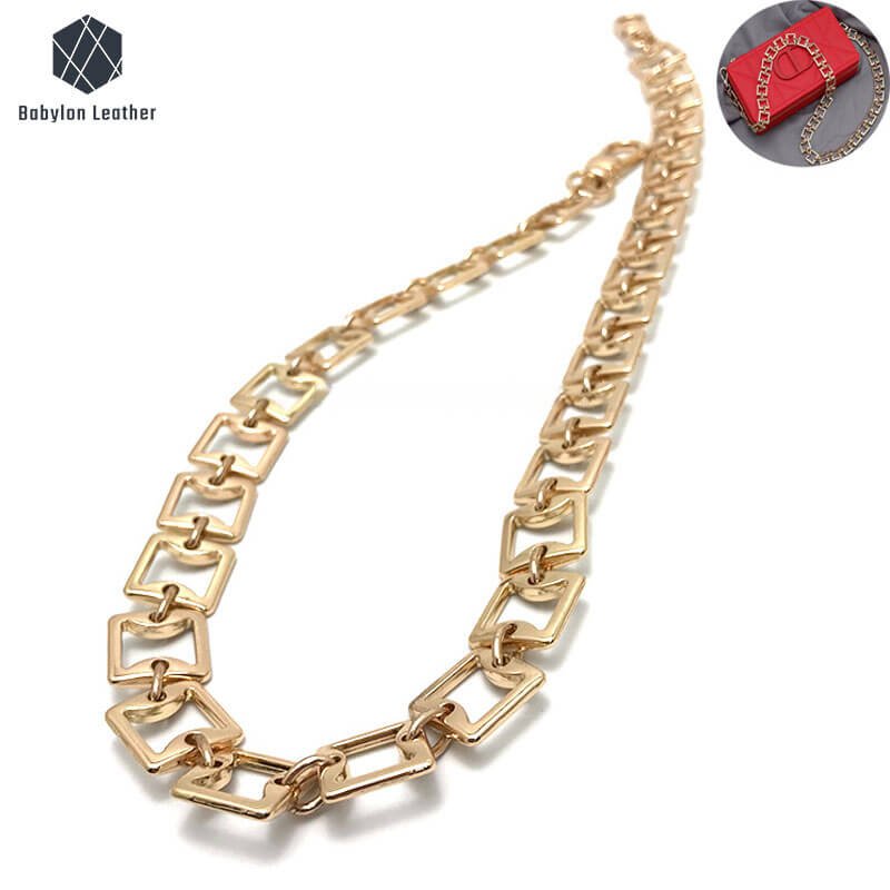 Square Grid Chain Strap Metal Handle 17*16mm - 7/10"*3/5"（1 PACK） - Babylon LeatherBabylon LeatherMH - 040