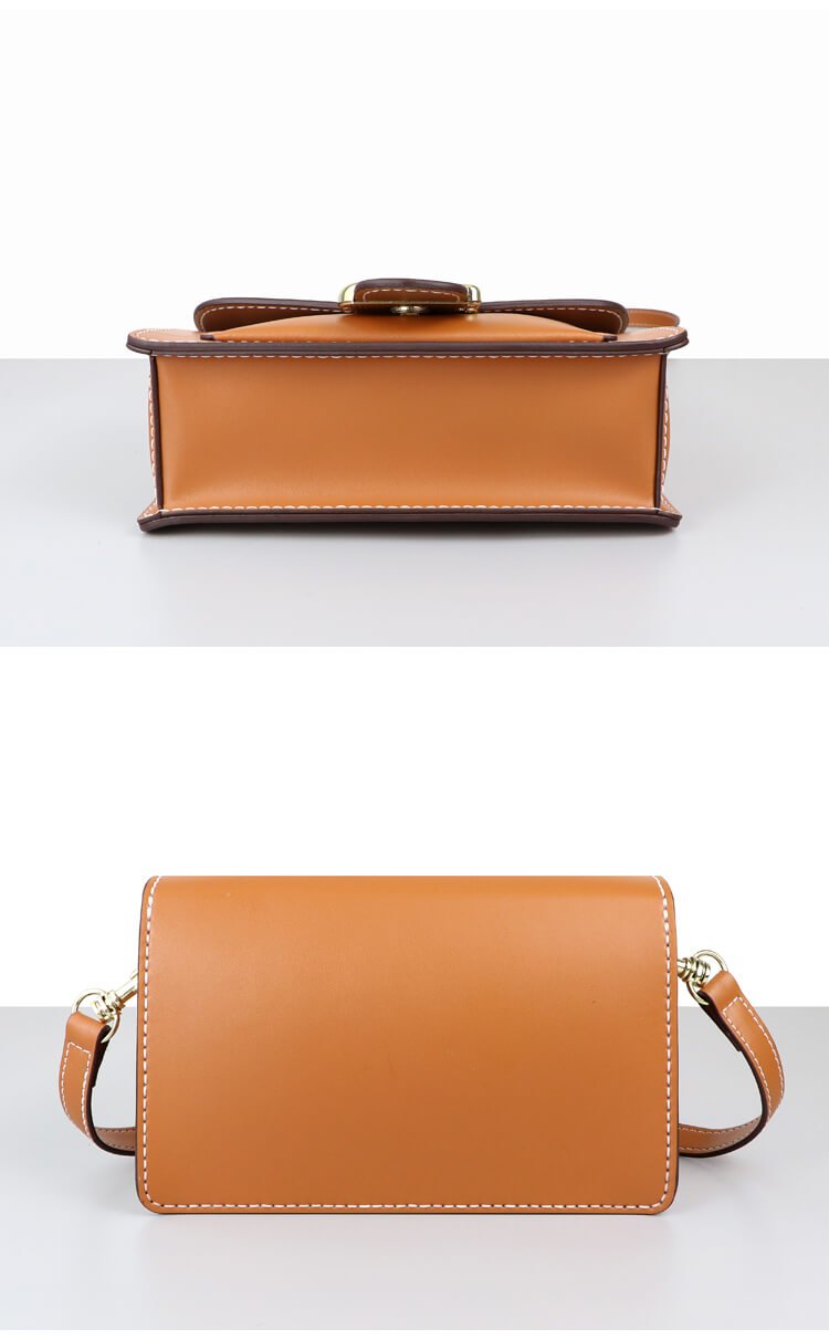 Square Leather Shoulder Bag DIY Kit – Babylon Leather - Babylon LeatherBabylon LeatherSY30 - Matching Color - Top Grain Leather - Caramel