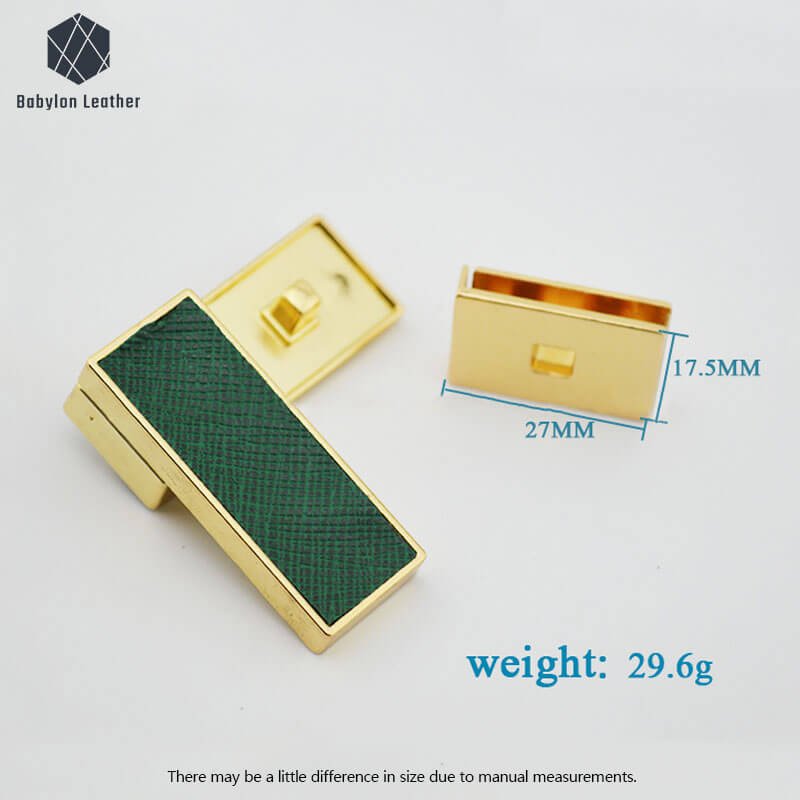 Square Shape Rotating Creative Bag Lock Twist Lock（1 PACK） - Babylon LeatherBabylon LeatherTL-088