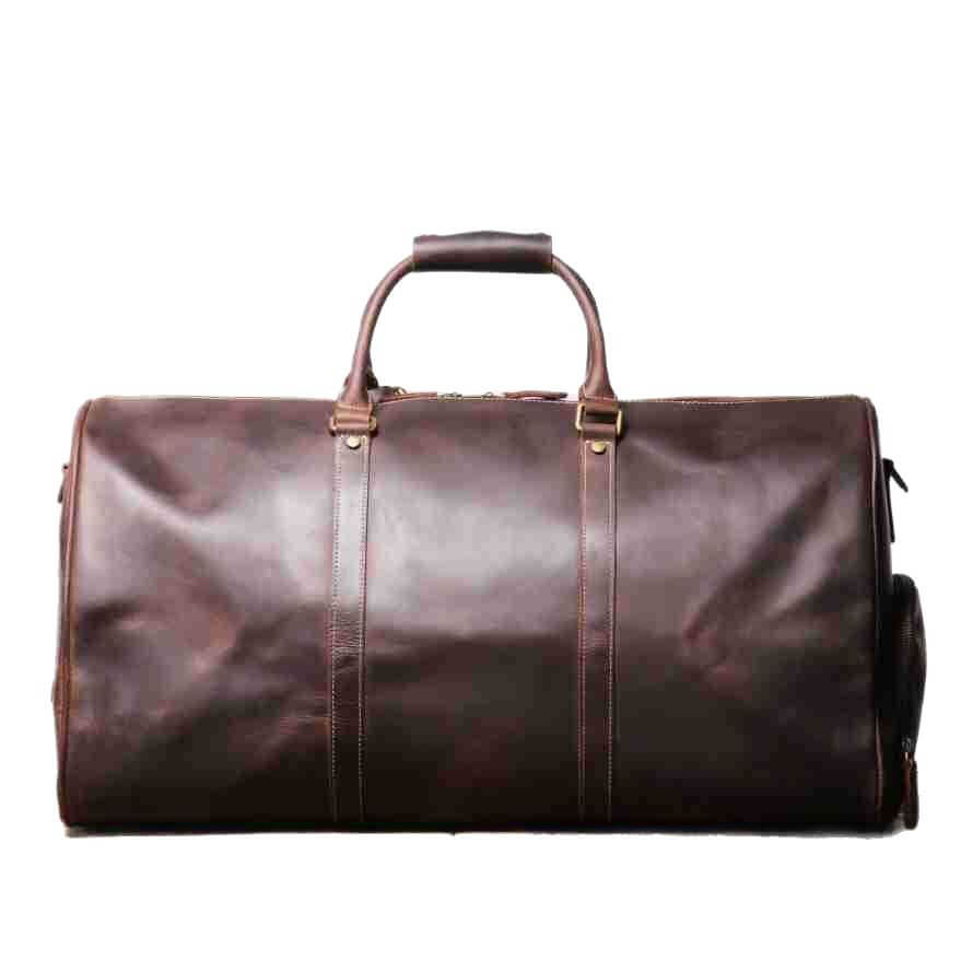 Stylish Elegant Top Grain Leather Travel Bag – Babylon Leather - Babylon LeatherBabylon LeatherLJ100-Black