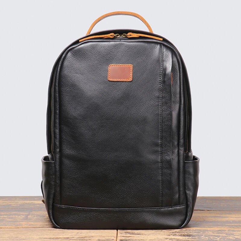 Stylish Leather Laptop Backpack – Babylon Leather - Babylon LeatherBabylon LeatherLJ050 - Black