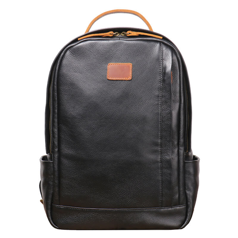 Stylish Leather Laptop Backpack – Babylon Leather - Babylon LeatherBabylon LeatherLJ050 - Black