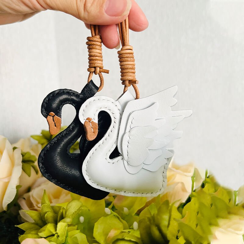 Swan - Shaped Charm DIY Kit – Babylon Leather - Babylon LeatherBabylon LeatherSG12-White