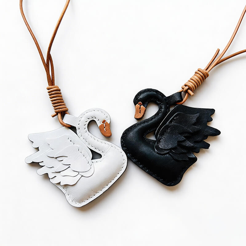 Swan - Shaped Charm DIY Kit – Babylon Leather - Babylon LeatherBabylon LeatherSG12-White