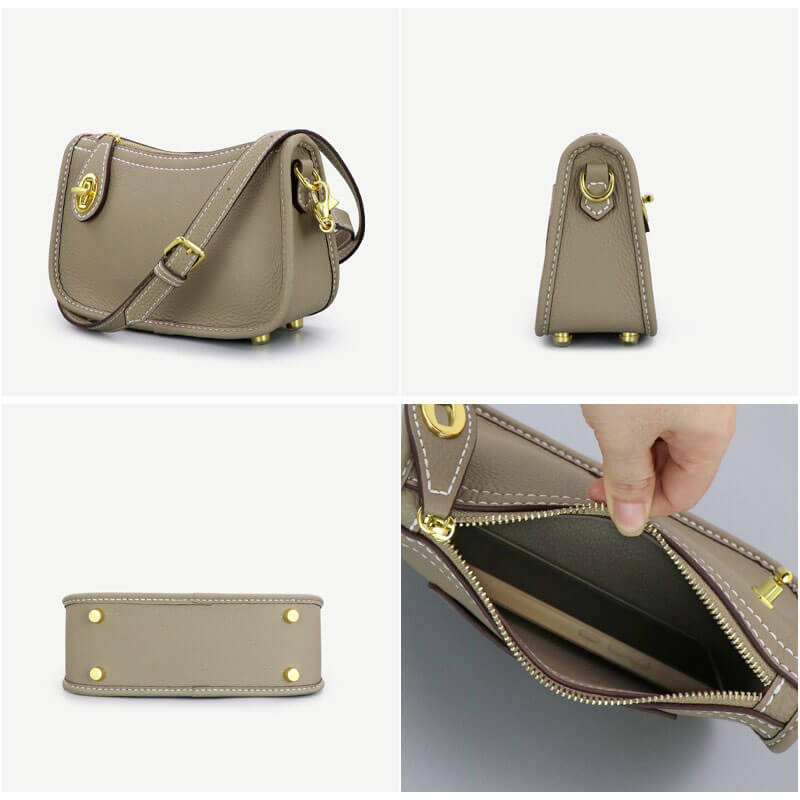 Swinger Bag Leather DIY Kit ¨C Babylon Leather - Babylon LeatherBabylon LeatherSY48 - Matching Color - Lychee Pattern Leather - Khaki