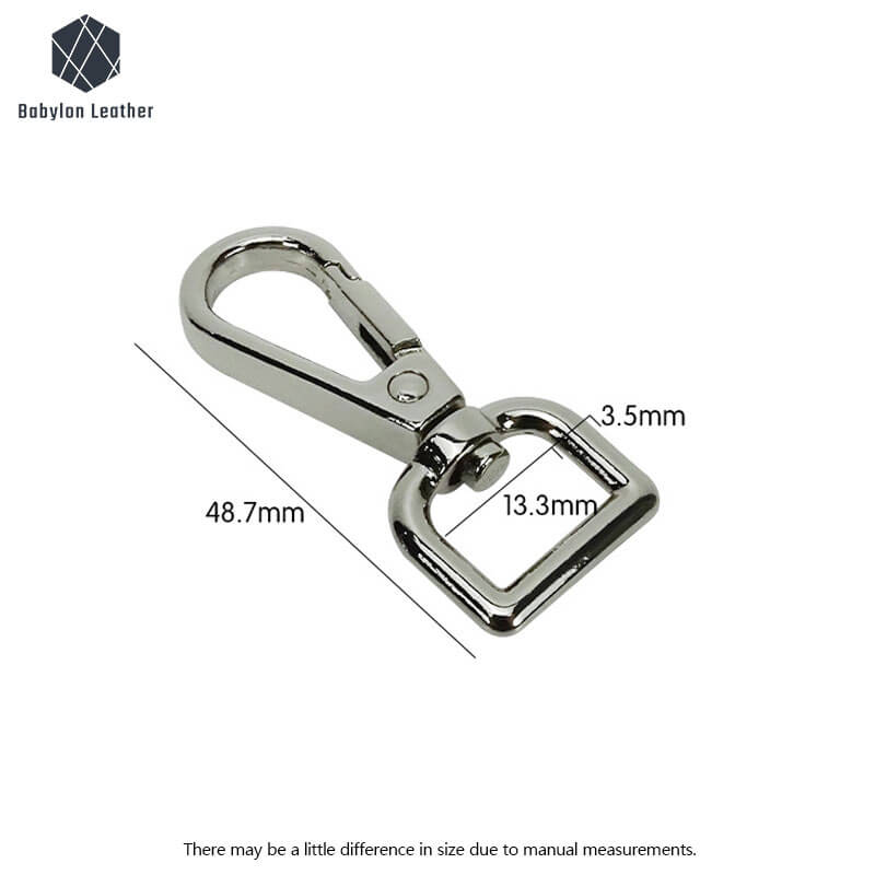 Swivel Bag Key Hook Lobster Snap Hook 13.3mm - 1/2"（2 PACK） - Babylon LeatherBabylon LeatherLSH - 042