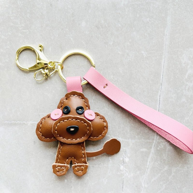 Teddy Dog Charm DIY Kit – Babylon Leather - Babylon LeatherBabylon LeatherSG24-Brown