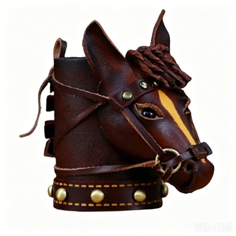 Tiny Red Horse - Shaped Leather Pen Holder – Babylon Leather - Babylon LeatherBabylon LeatherLLZ108-Brown