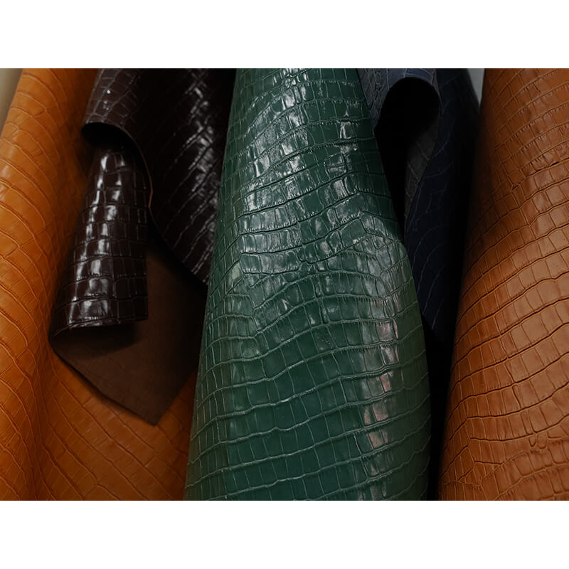 Top Grain Crocodile Embossed Leather – Babylon Leather - Babylon LeatherBabylon LeatherLT020-Yellow-1.0-1.2mm-5 sq. ft.
