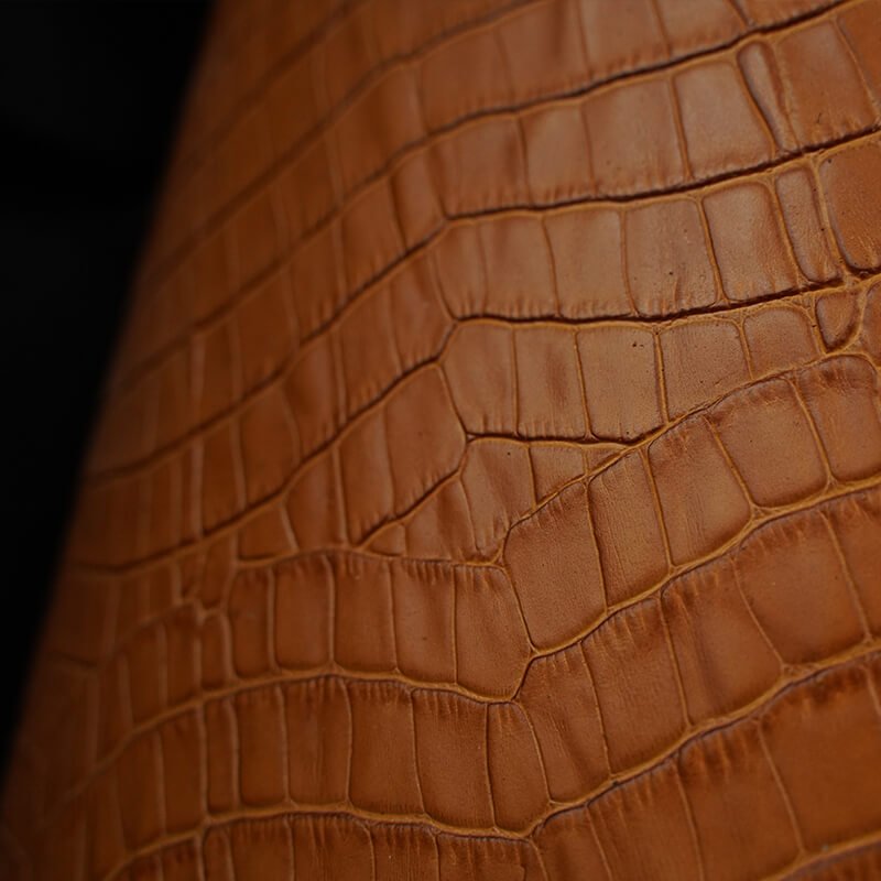 Top Grain Crocodile Embossed Leather – Babylon Leather - Babylon LeatherBabylon LeatherLT020-Yellow-1.0-1.2mm-5 sq. ft.