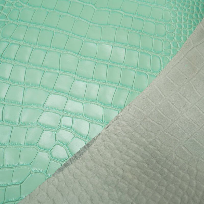 Top Grain Crocodile Embossed Leather – Babylon Leather - Babylon LeatherBabylon LeatherLT020-Yellow-1.0-1.2mm-5 sq. ft.