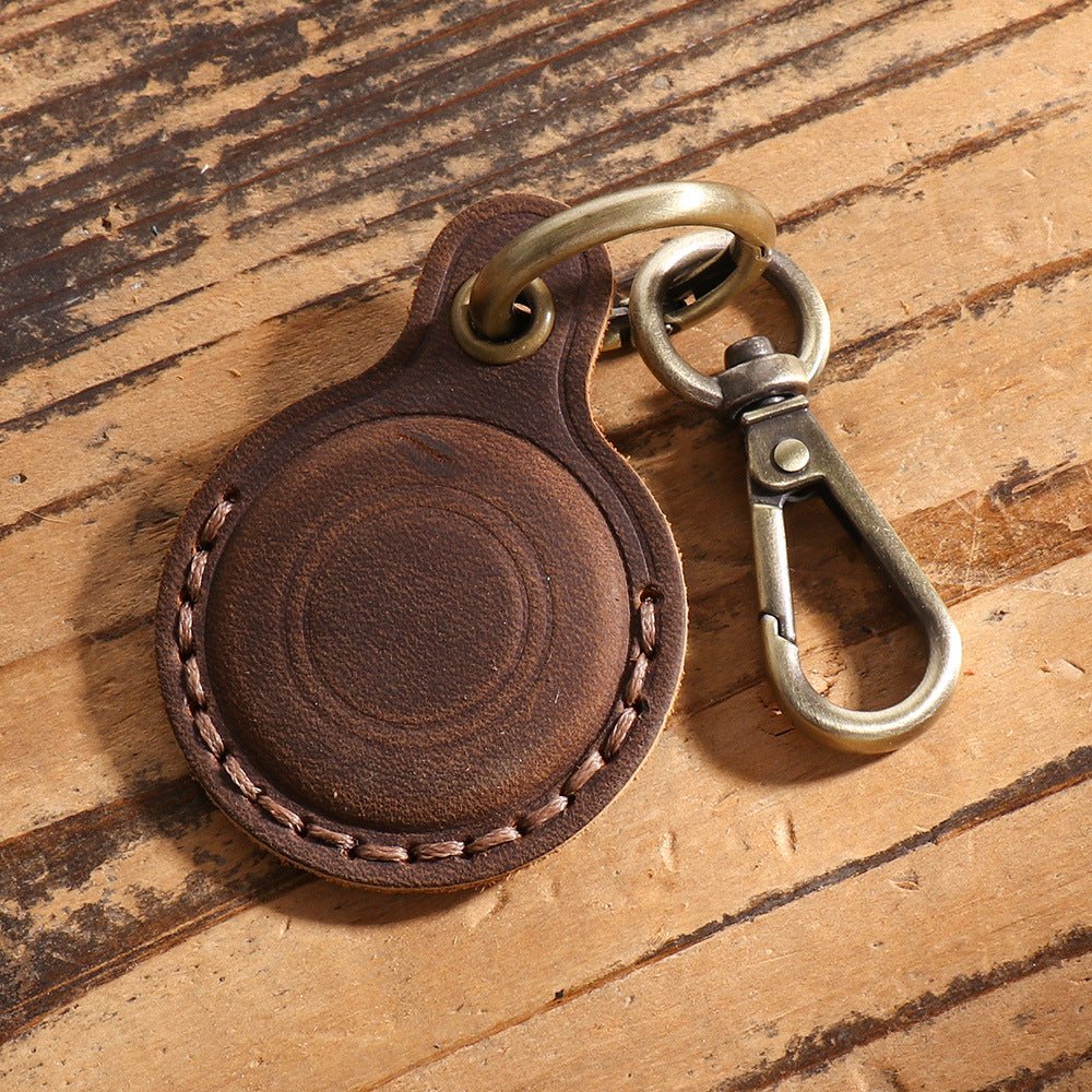 Top - Grain Leather AirTag Holder Tracker Cover – Babylon Leather - Babylon LeatherBabylon LeatherLJ136-Coffee
