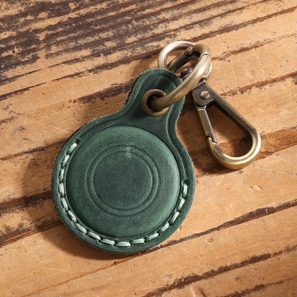 Top - Grain Leather AirTag Holder Tracker Cover – Babylon Leather - Babylon LeatherBabylon LeatherLJ136-Green