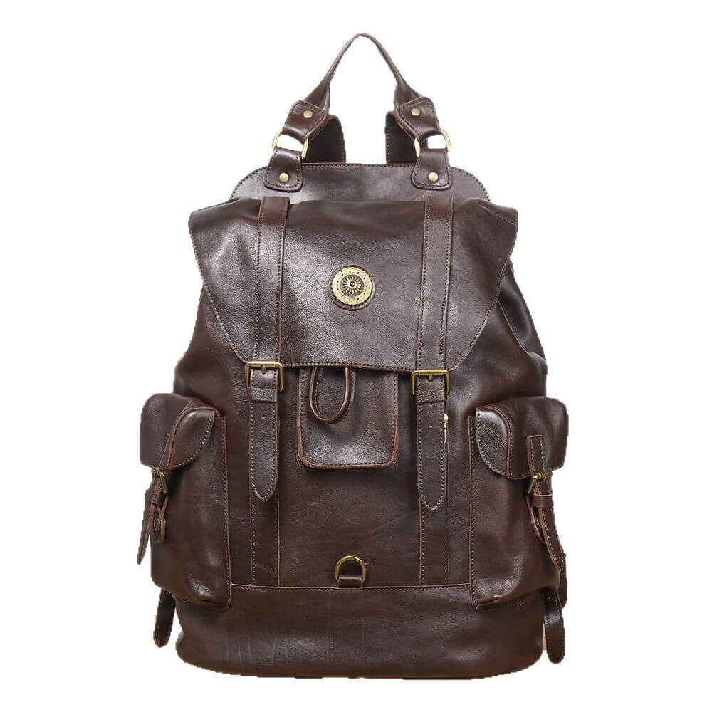 Top Grain Leather Backpack for Work and Travel – Babylon Leather - Babylon LeatherBabylon LeatherLJ085 - Dark Brown