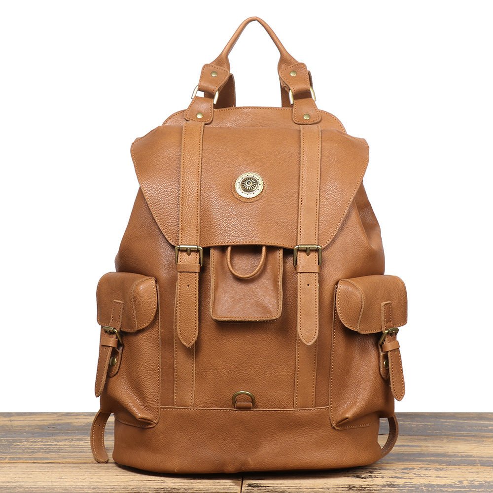Top Grain Leather Backpack for Work and Travel – Babylon Leather - Babylon LeatherBabylon LeatherLJ085 - Yellow