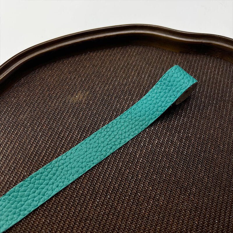 Top-Grain Leather Binding Strip for Edging and Repair – Babylon Leather - Babylon LeatherBabylon LeatherPP17-Turquoise-2 × 30 cm